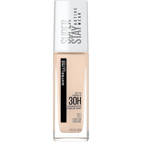 Maybelline New York Other - Maybelline Super Stay Active Wear Up To 30 Hours Liquid Foundation 110 Porcelain